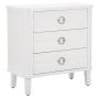 Shine chest of drawers, 3 drawers, White, 81 × 84 × 40 cm
