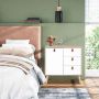 Chest of 3 drawers and 2 adjustable shelves, Scandinavian design