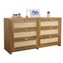 Lipasto VEVOR KLTC-01, 6 laatikkoa, ruskea, 144,5 × 79,5 × 45 cm