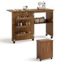 Computer desk, 3 storage compartments, 119.4 × 80 × 80.01 cm