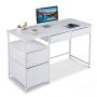 Computer desk, 5 drawers, White, 120 × 50 × 77 cm