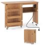 Computer desk, Foldable, 3 storage compartments, 116 × 78 × 41 cm