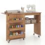 Computer desk, Foldable, 3 containers, 118.5 × 79.5 × 40 cm