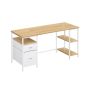 Computer desk VASAGLE LWD047B16, 2 shelves, 160 × 76 × 60 cm