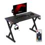 Tietokonepelipöytä Huzaro Hero 2.3 RGB, 131 × 11 × 77 cm