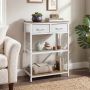 Console table, 2 drawers, White, 60 × 81 × 30 cm
