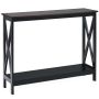 Console table, with open shelf, Brown, 100.3 × 30.5 × 80 cm