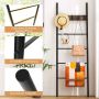 Ladder shelf, 5 steps, 5 hooks, 60 × 179 × 3.2 cm