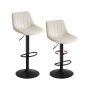 VASAGLE vanity stool, height-adjustable, 360° swivel, White, 46.5 × 108 × 43 cm