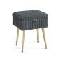 SONGMICS LOM505 Cosmetic Pouf, With Storage Box, 30 × 40 × 50 cm