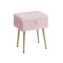 SONGMICS LOM505 Cosmetic Pouf, With Storage Box, 30 × 40 × 50 cm