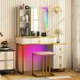 Vanity table, White, 80 × 137 × 40 cm