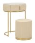 Mauro Ferretti POK dressing table, with pouf, 2-piece set