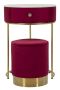 Vanity table with pouf, 2-piece set