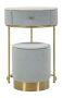 Vanity table with pouf, 2-piece set