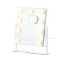 SONGMICS LWM001W02 vanity mirror, 15 LED lights, 58 × 43 cm