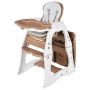 Baby High Chair, 3 in 1, Brown