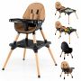 Baby high chair, 6 in 1, 62 × 100 × 62 cm