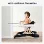 Baby walker, foldable, 3 height levels, Black, 70 × 59 × 50 cm