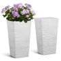 Kartiomaiset ruukut VEVOR 9004W-WT, 2 kpl, Valkoinen, 30 × 58 cm