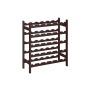 Wine rack 24.5x63.3x73cm., dark brown