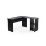 L-shaped desk 140 x 120 cm., black