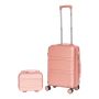 Matkalaukku pienen laukun kanssa, 4 kaksoispyörää, 37 × 56,5 × 22 cm