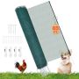 Временное ограждение VEVOR, 12 стоек, Зелёное, 20 × 1,2 м