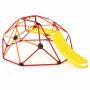 Climbing dome with slide, green/red/blue/orange, 244 × 184 × 90 cm