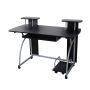 Modern desk on casters 120 x 59 x 90 cm., black