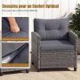 Outdoor furniture set, 3 pieces, 2 chairs and a table