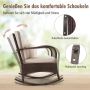 Outdoor furniture set, 3 pieces, 2 rocking chairs