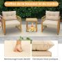 Outdoor furniture set, 3 pieces