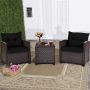 Outdoor furniture set, 3 pieces
