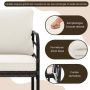 Outdoor furniture set, 4 pieces