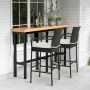 Outdoor bar chair, Brown, 58.42 × 116.84 × 53.34 cm