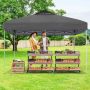 Outdoor gazebo, 3 height positions, 295 × 295 × 255–275 cm
