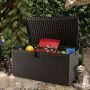 Outdoor storage box, 492 l, Brown, 127 × 64.8 × 64.8 cm