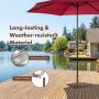 Outdoor umbrella base, 2 adapters, 4 supports, 50.8 × 50.8 × 33.02 cm