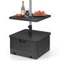 Outdoor umbrella stand, 3 in 1, Black, 53 × 53 × 45 cm
