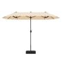 Outdoor umbrella, double-sided, 396.24 × 201.17 × 243.84 cm