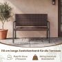Outdoor bench, 2-seater, 109.22 × 83.82 × 55.88 cm