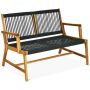 Outdoor bench, two-seater, 118.11 × 81.28 × 75 cm