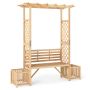 Outdoor bench-arbour, two-seater, 185 × 203 × 56 cm