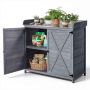 Ulkoistutuspöytä VEVOR DS-PB012, 1 kaappi, 3 hyllytasoa, Harmaa, 98 × 48 × 95 cm