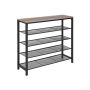 Shoe rack Greige, black