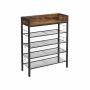 Vintage shoe rack, brown/black