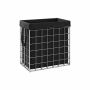 Laundry basket 110L., black/silver color