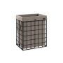 Laundry basket 90L., black/dark gray