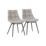 Dining chair set of 2, grey